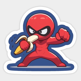 Red Banana Man Sticker